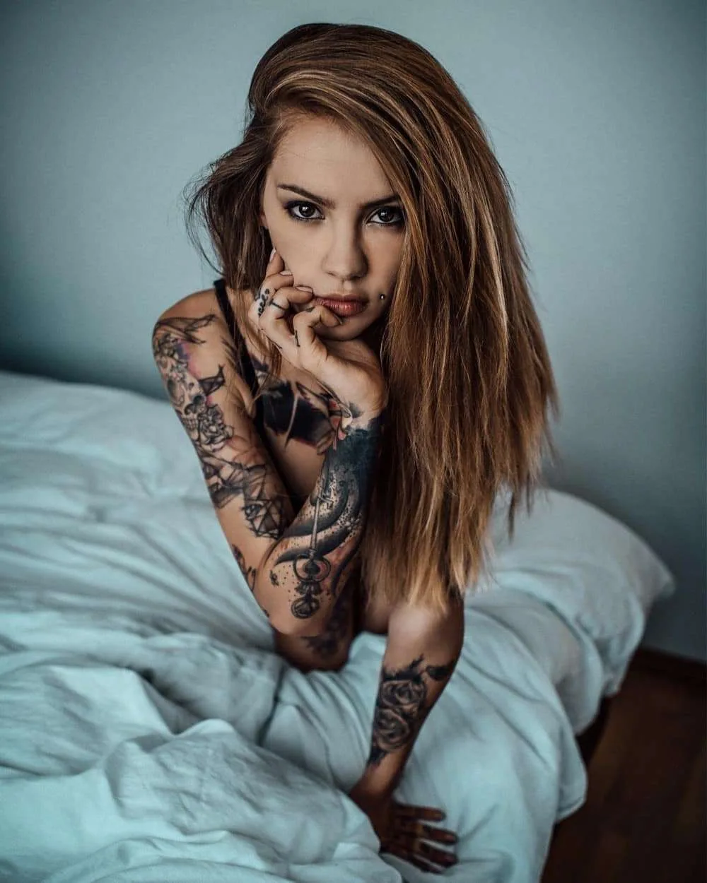 Modello tatuato Jackie Janzer, modello alternativo, ragazza tatuata | Austria