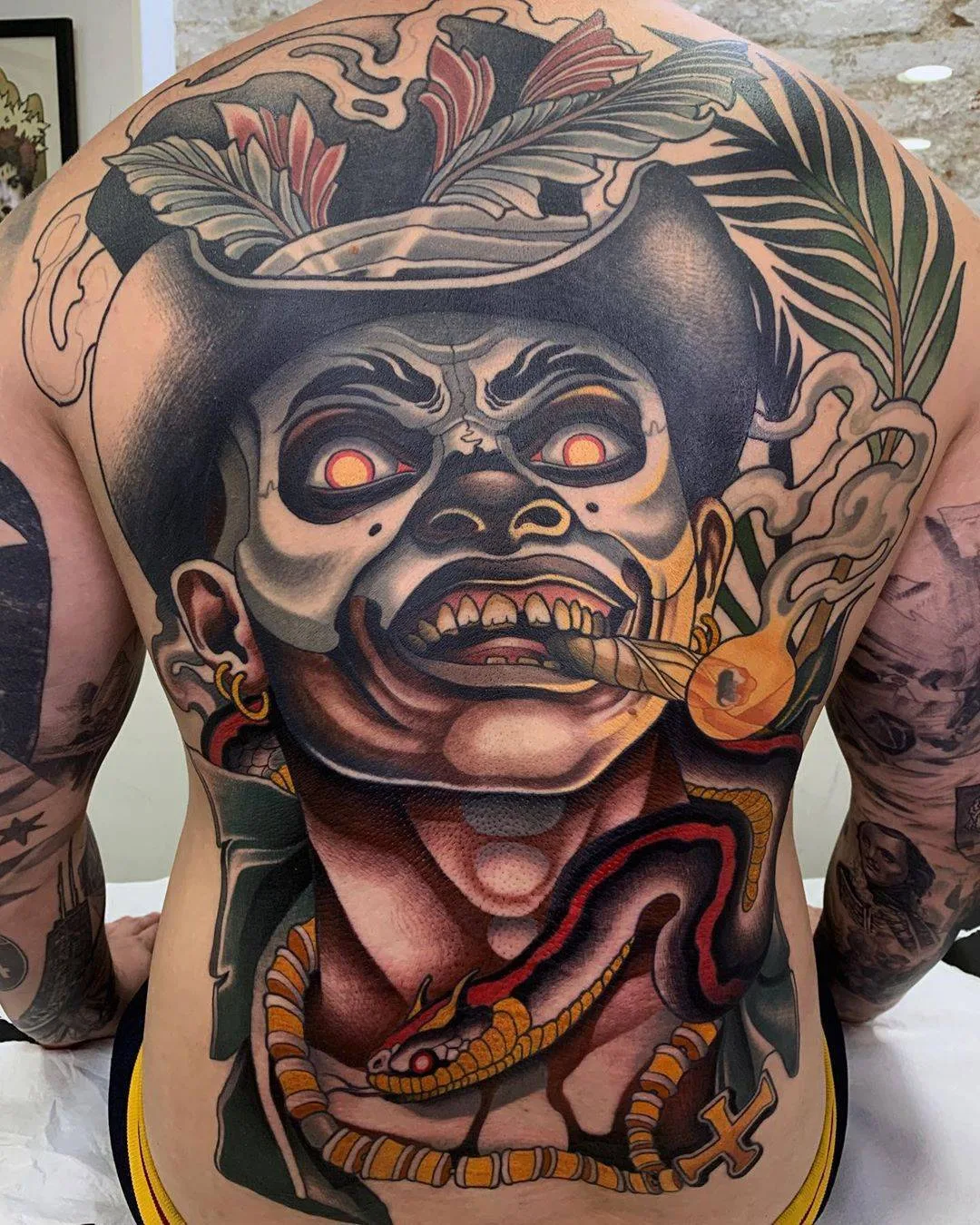 Artista de tattoos Javier Franko, tattoo de cor neo tradicional | Barcelona, Espanha