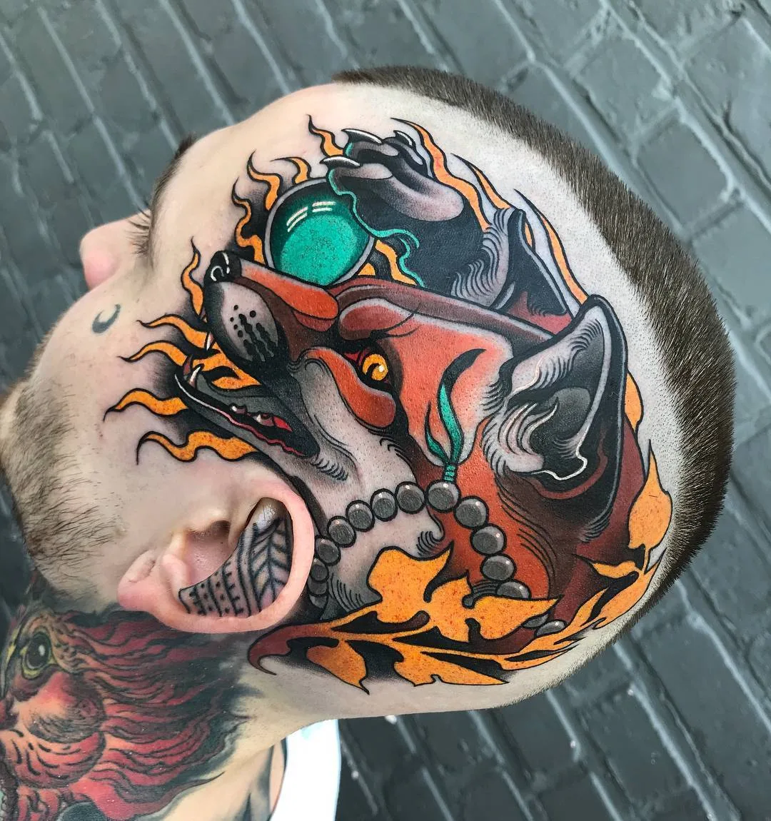 Artista de tattoos Javier Franko, tattoo de cor neo tradicional | Barcelona, Espanha