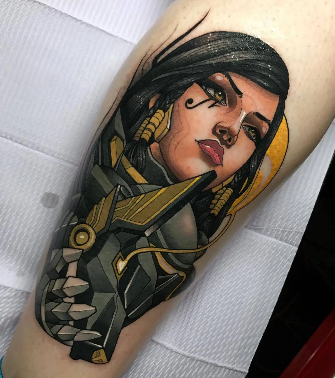 Artista de tattoos Javier Franko, tattoo de cor neo tradicional | Barcelona, Espanha