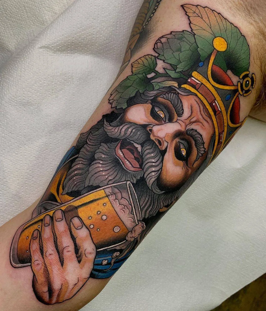 Artista de tattoos Javier Franko, tattoo de cor neo tradicional | Barcelona, Espanha