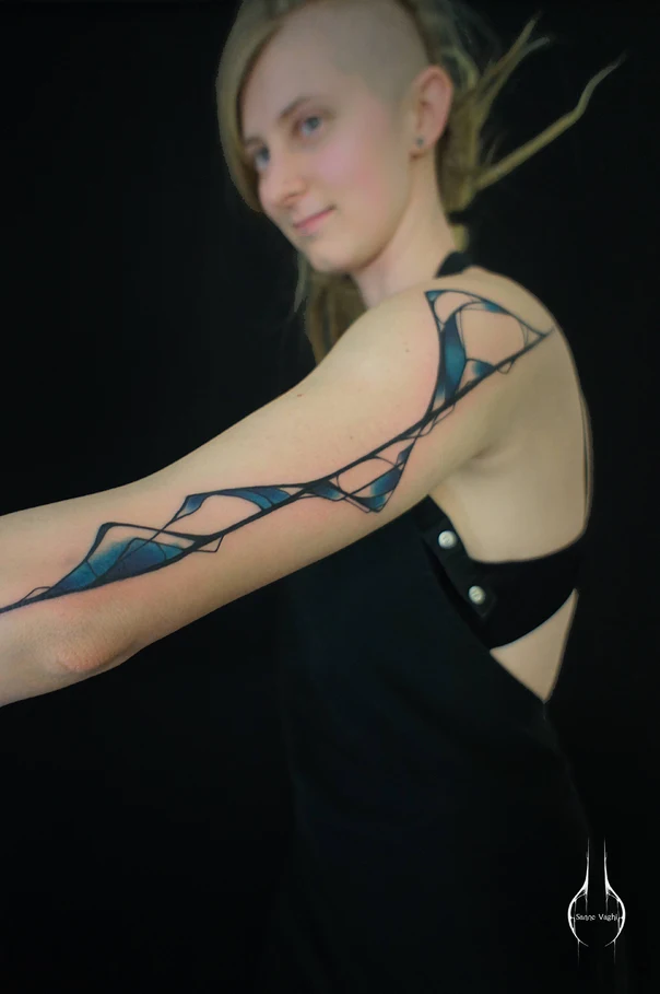 Abstract tattoo on Forearm