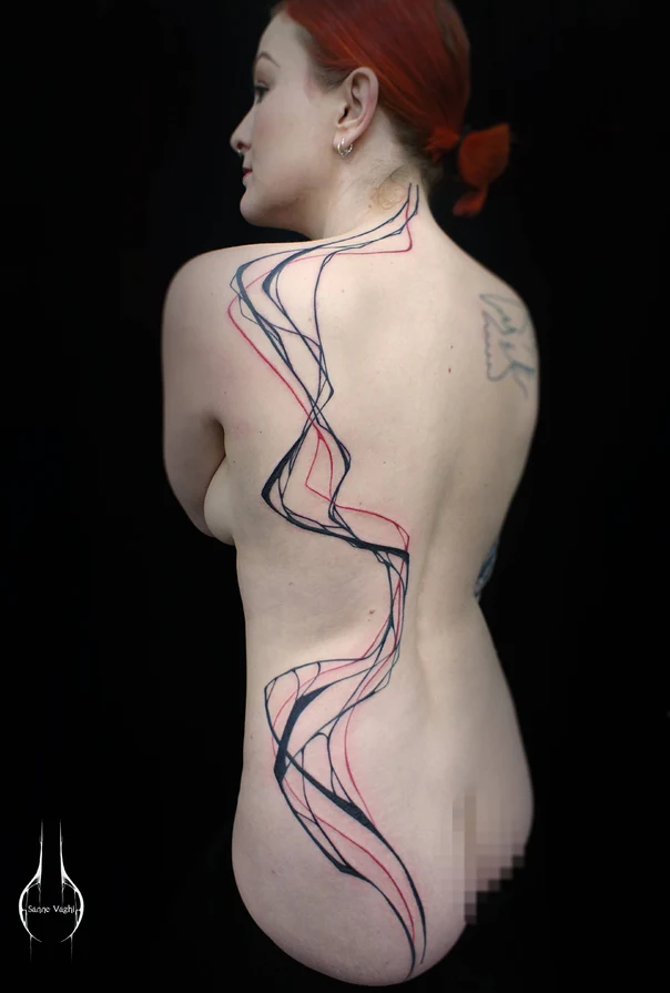 Abstract tattoo on Back