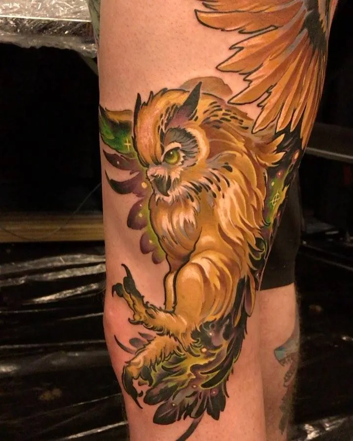 Tatuaggio artista Ande Chambers, tatuaggio neo-tradizionale e nuovo stile | Stati Uniti
