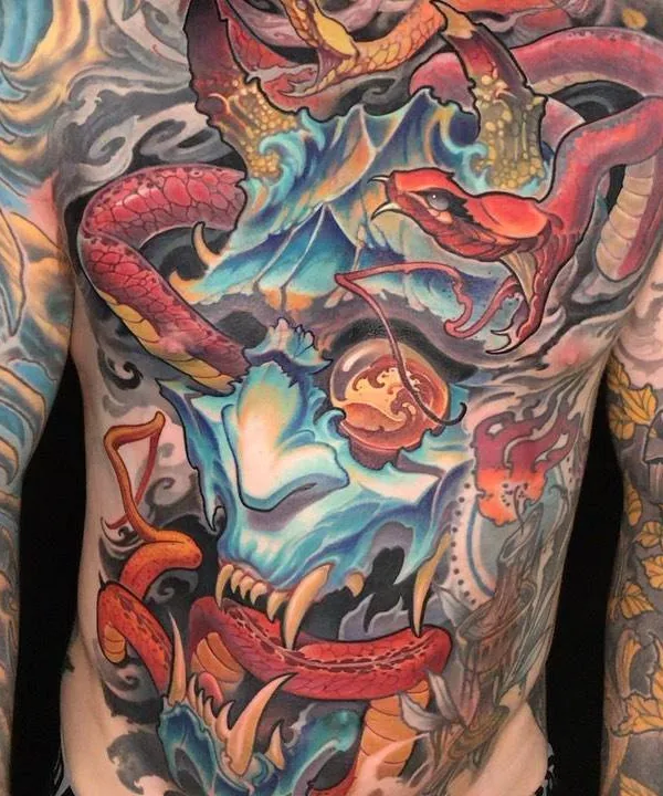 color japanese Tatuaggio su chest #31070 | Tatuatore Ande Chambers
