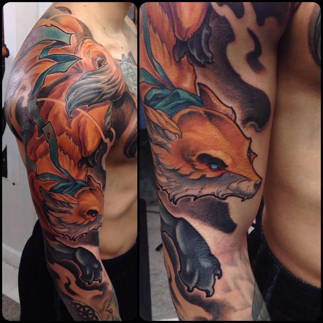 Tatuaggio artista Ande Chambers, tatuaggio neo-tradizionale e nuovo stile | Stati Uniti