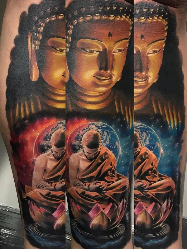 color realism tattoo on full sleeve #31186 | Tattoo Artist Aaron Olaguivel (Omom Tattoo)