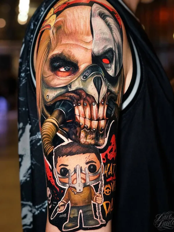 color realism татуировка на full sleeve #31279 | Тату мастер Dave Paulo