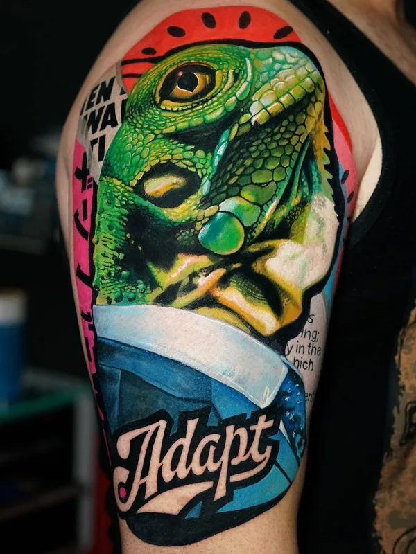 color realism татуировка на upper arm #31286 | Тату мастер Dave Paulo
