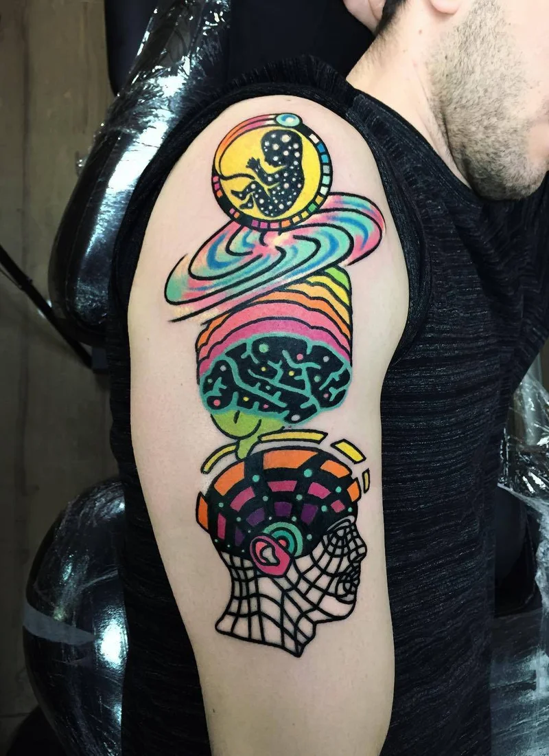 Tatuagens de cores &aacute;cidas de Raro82
