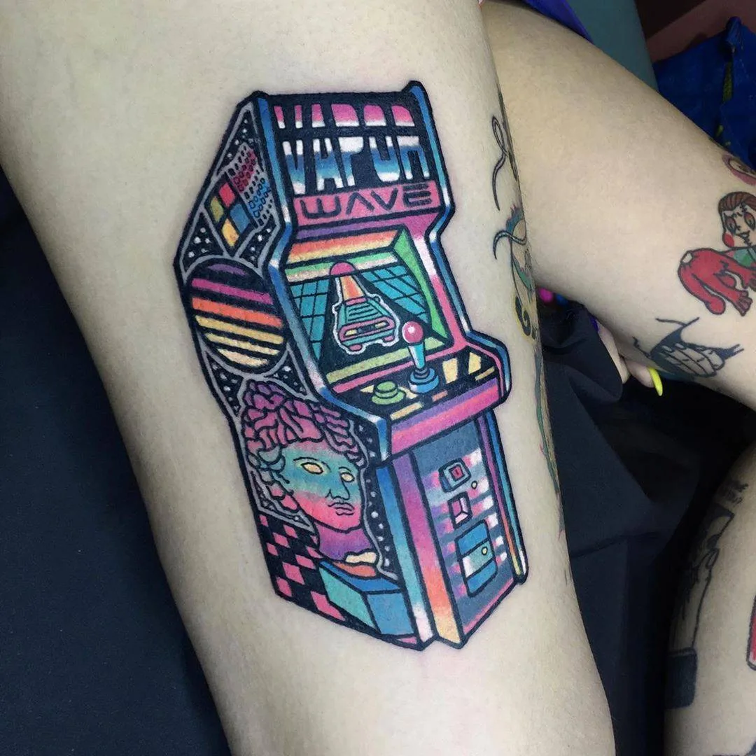 Artista de tatuagem Raro82, tatuagem colorida e intricada, psicodélica | Madrid, Espanha
