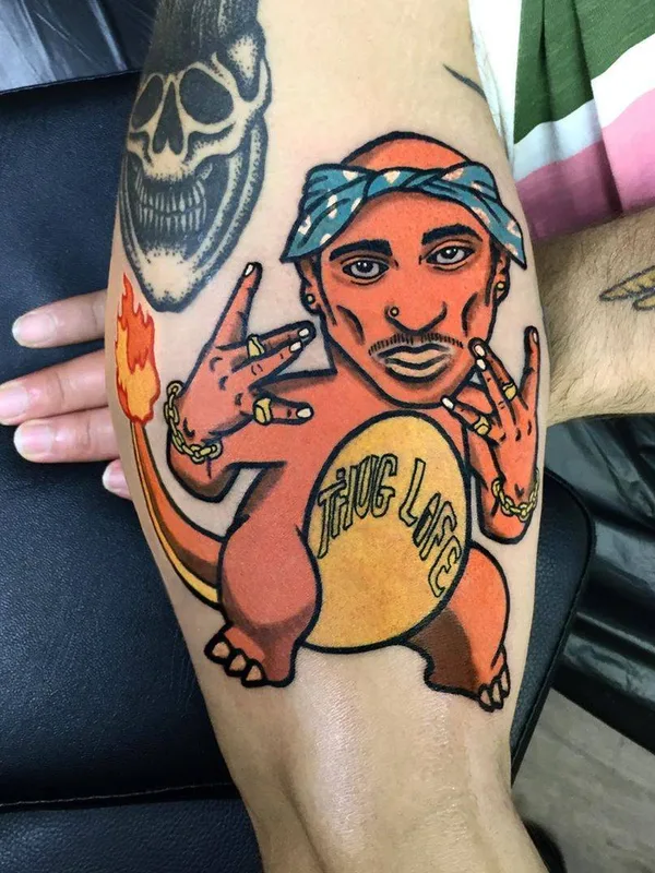 color cartoon Tatuaggio su forearm #31327 | Tatuatore Raro82