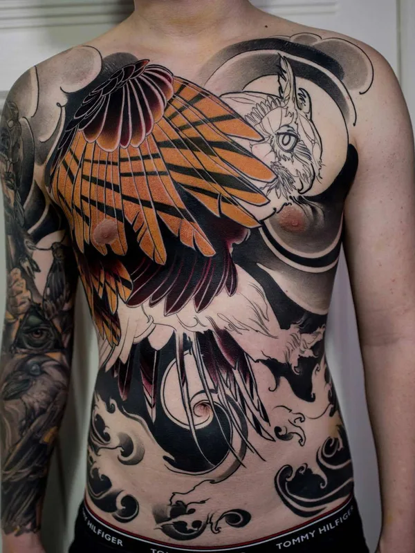 male color japanese tattoo on full torso #31352 | Tattoo Artist Renan Batista