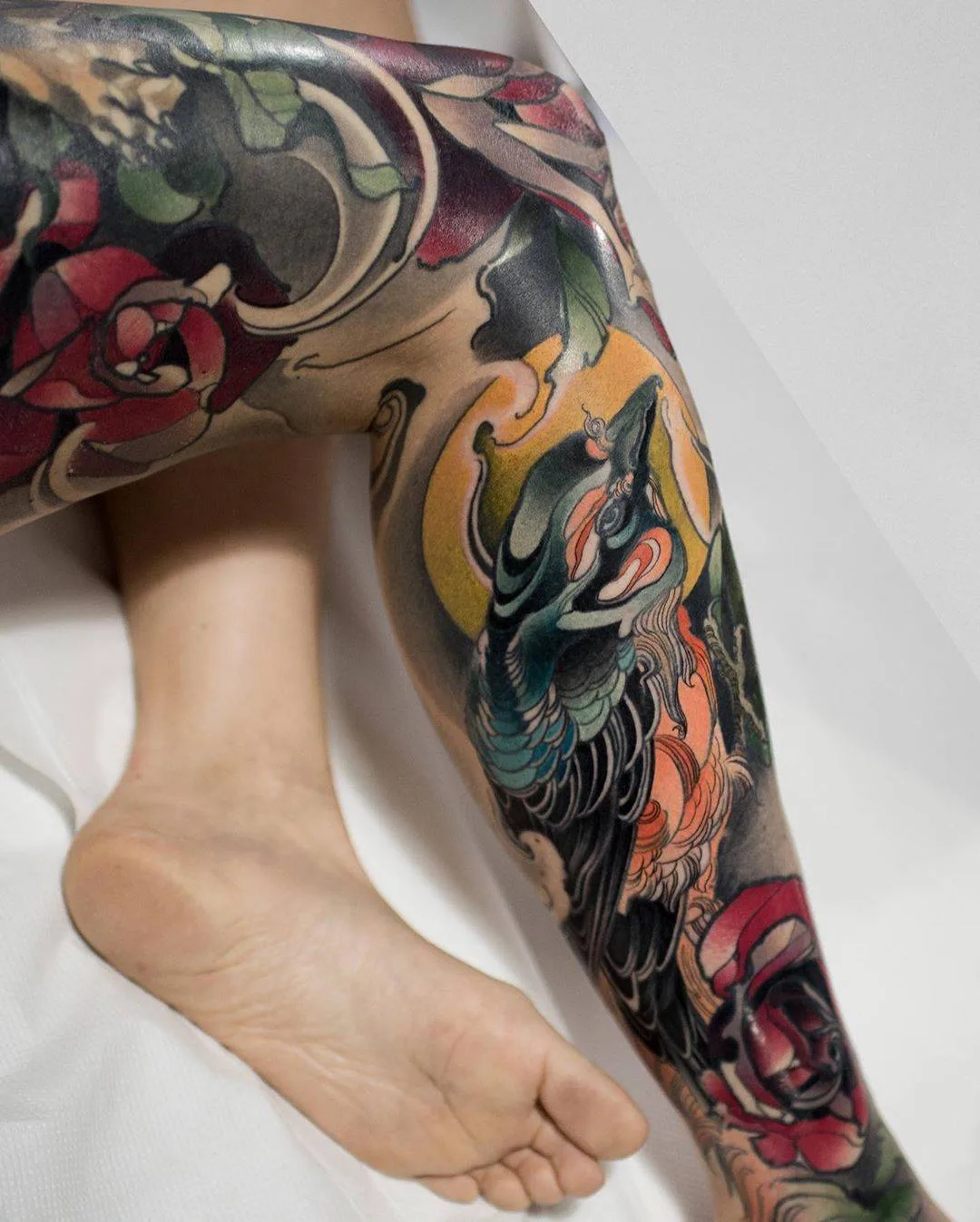 Tattoo artist Renan Batista, color neo traditional tattoo | Berlin, Germany