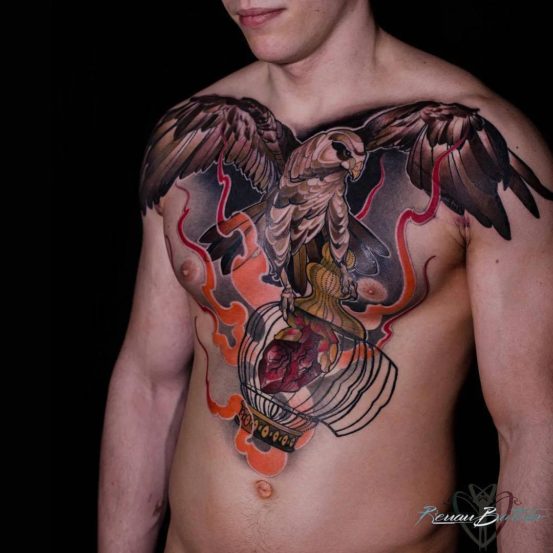Tattoo artist Renan Batista, color neo traditional tattoo | Berlin, Germany