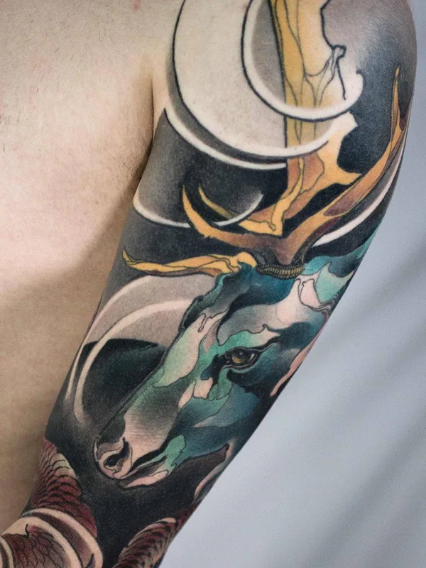 color japanese tattoo on full sleeve #31355 | Tattoo Artist Renan Batista