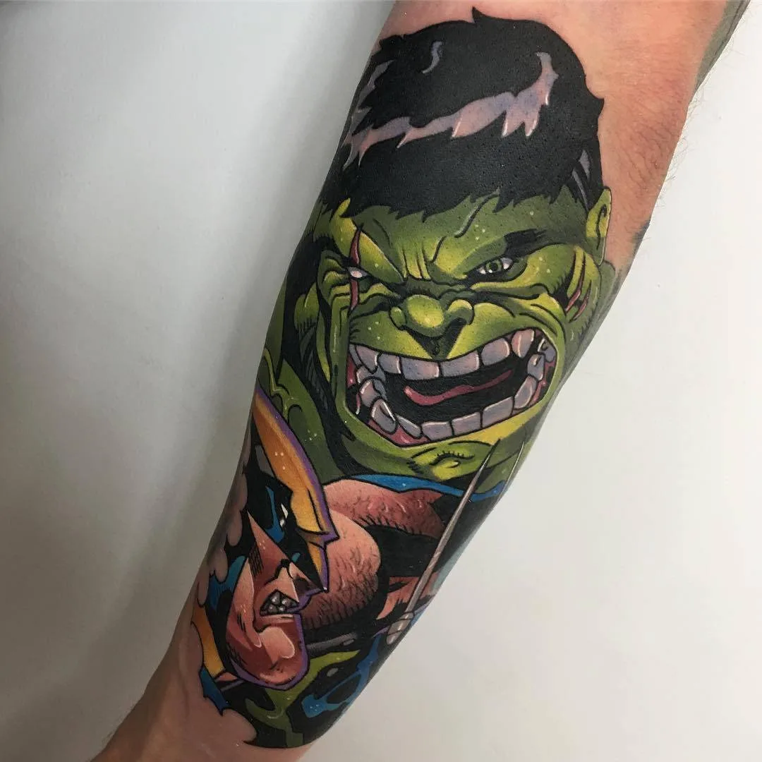 Artista de tatuagem Dane Grannon, tatuagem color new school | Reino Unido