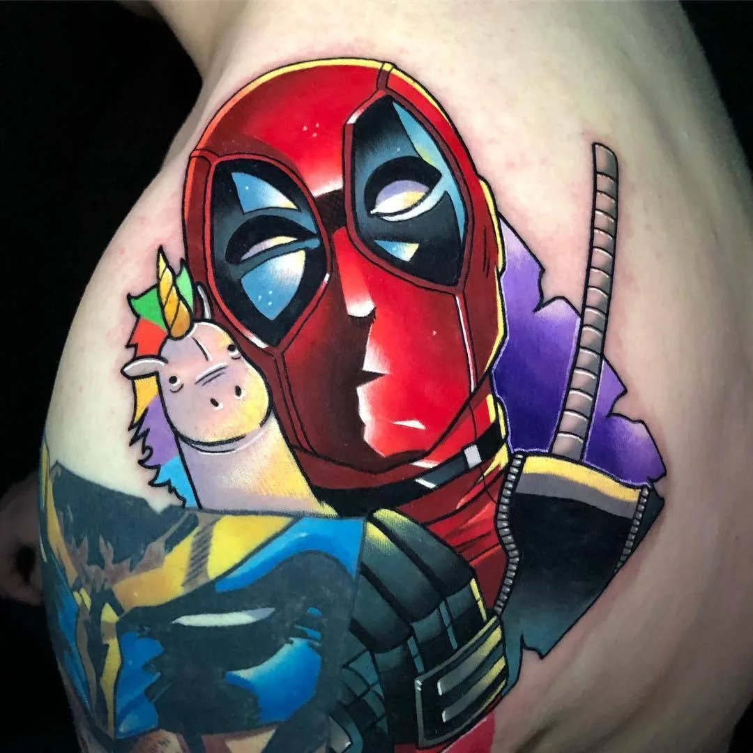 Artista de tatuagem Dane Grannon, tatuagem color new school | Reino Unido