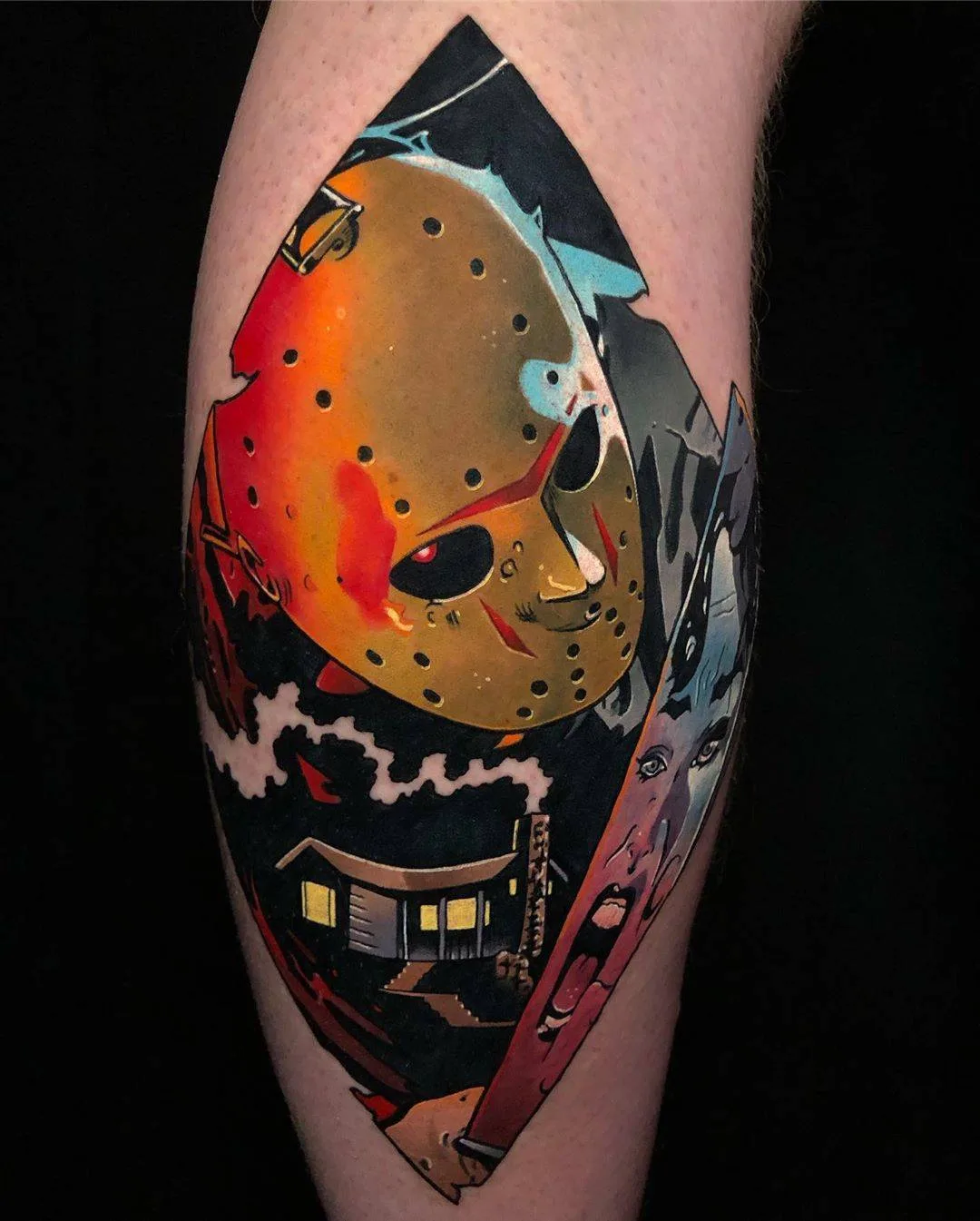 Artista de tatuagem Dane Grannon, tatuagem color new school | Reino Unido