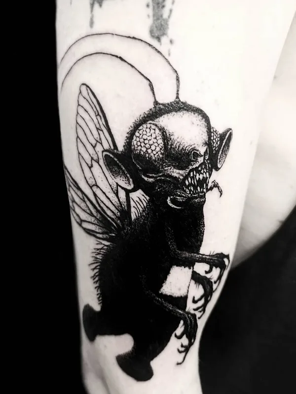 black blackwork tattoo auf forearm #31524 | Tätowierer Morty