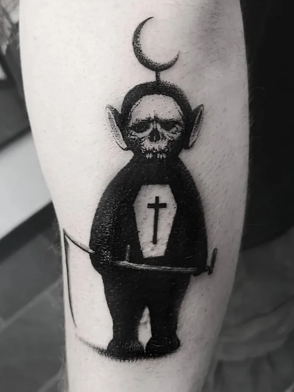 black blackwork tattoo auf forearm #31518 | Tätowierer Morty