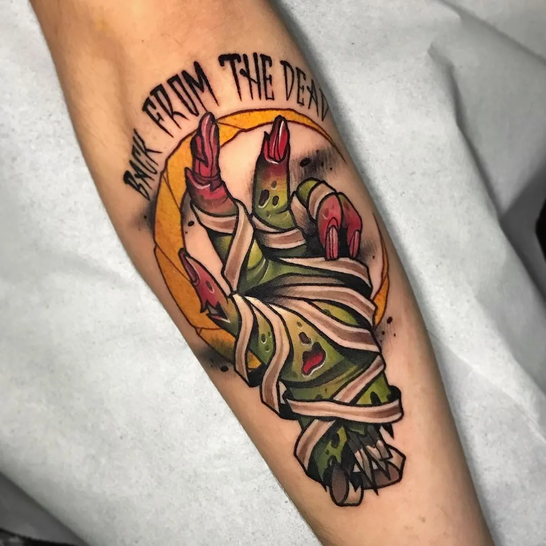 Color Neo Traditional tattoo with New School | Tattoo artist Eugenios Simopoulos | Athens, Greece