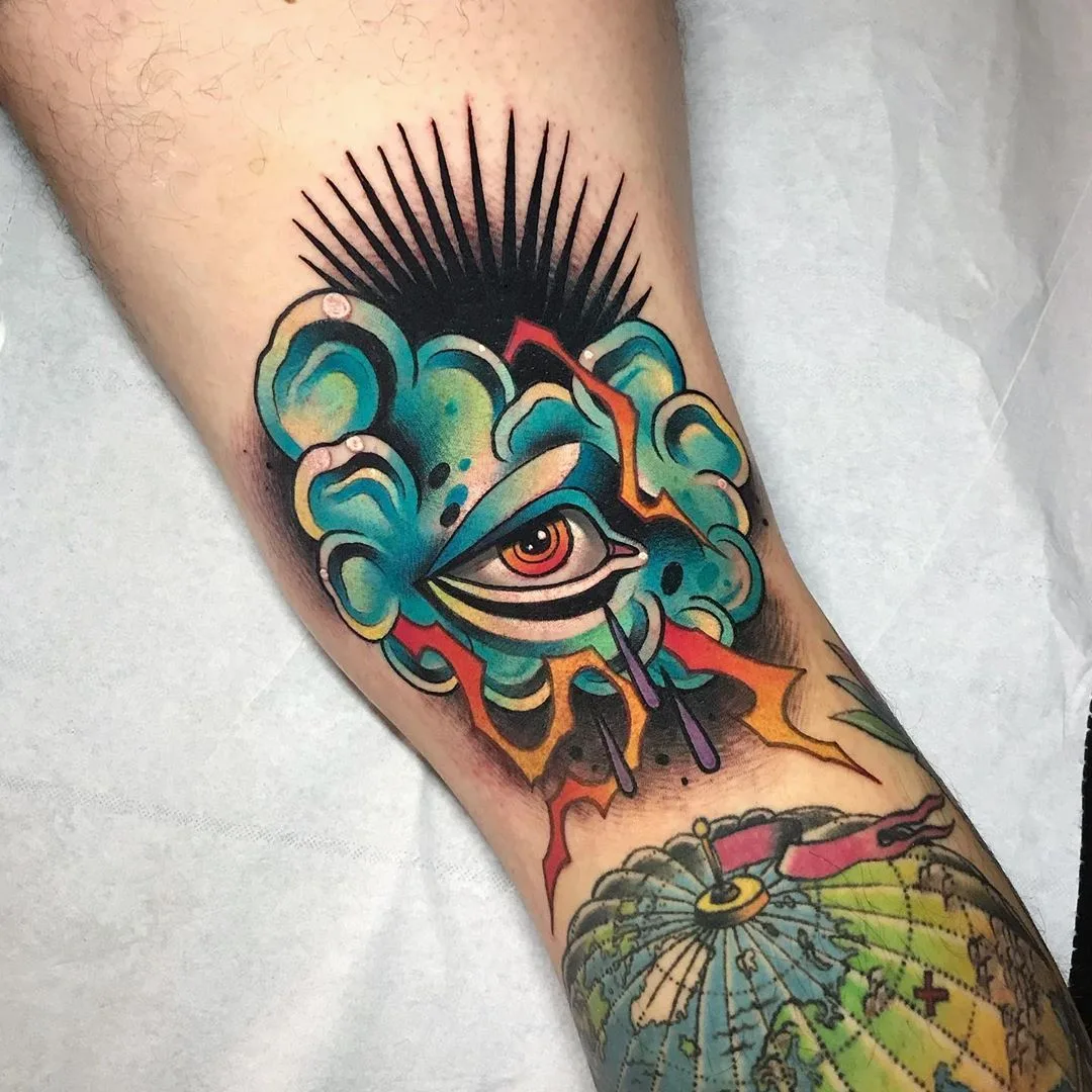 Color Neo Traditional tattoo with New School | Tattoo artist Eugenios Simopoulos | Athens, Greece