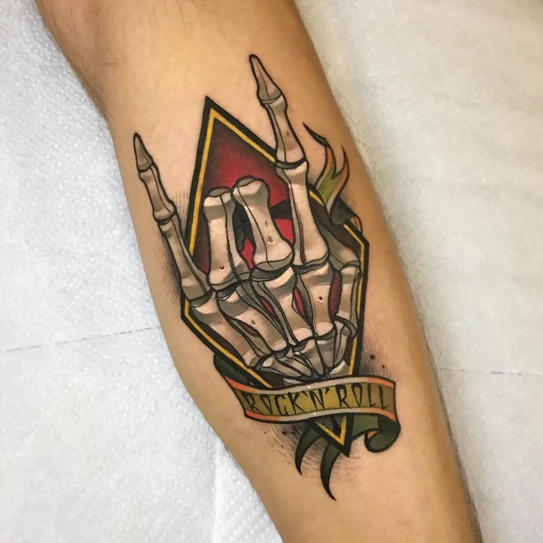Color Neo Traditional tattoo with New School | Tattoo artist Eugenios Simopoulos | Athens, Greece