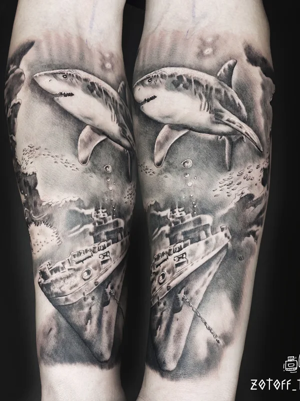 black and grey realism tattoo on forearm #36479 | Tattoo Artist zotoff_tattoo