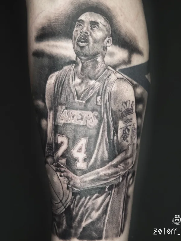 black and grey realism tattoo on calf #36471 | Tattoo Artist zotoff_tattoo