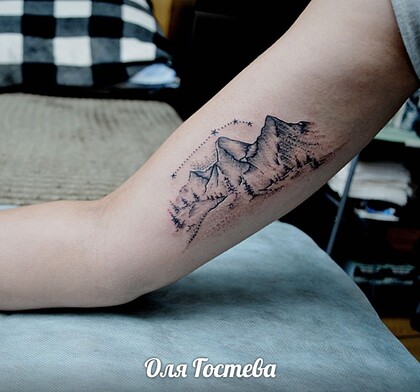 Тату эскиз #36585 Тату мастер Olya Gosteva © ® Tattoo 