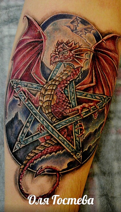 Тату эскиз #36667 Тату мастер Olya Gosteva © ® Tattoo 