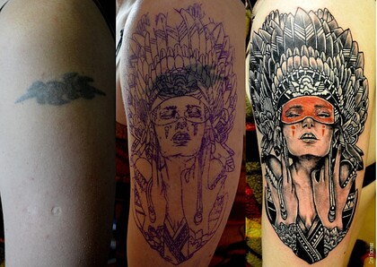 Тату эскиз #36797 Тату мастер Olya Gosteva © ® Tattoo 