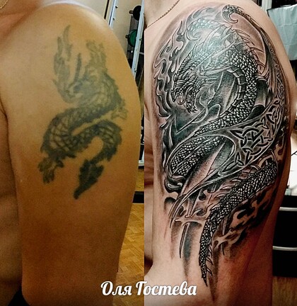 Тату эскиз #36805 Тату мастер Olya Gosteva © ® Tattoo 