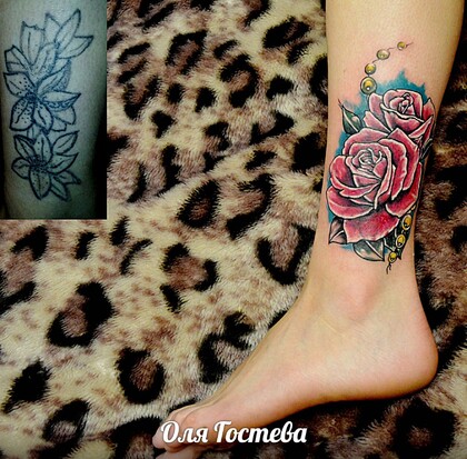Тату эскиз #36775 Тату мастер Оля Гостева © ® Tattoo 