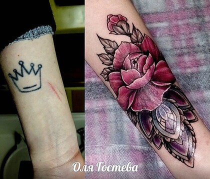 Тату эскиз #36814 Тату мастер Olya Gosteva © ® Tattoo 