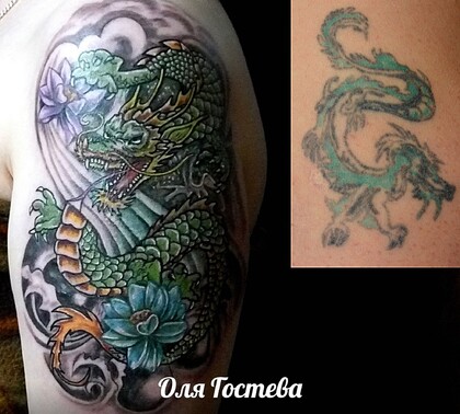 Тату эскиз #36785 Тату мастер Olya Gosteva © ® Tattoo 
