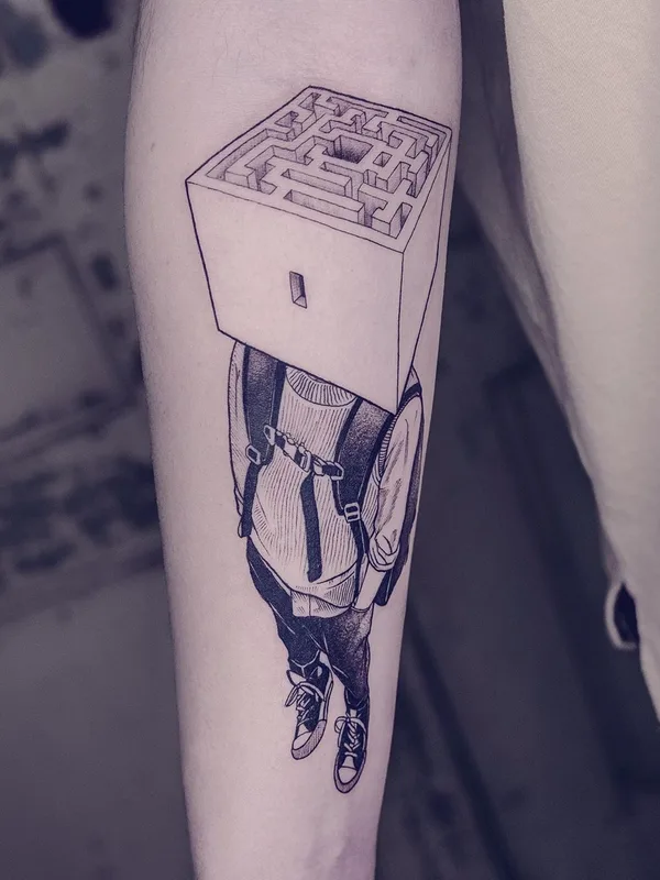 black and grey sketch 타투 부위 forearm #36873 | 타투이스트 Serena Caponera