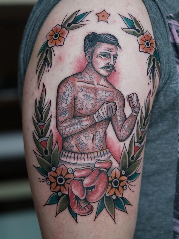 male color traditional Tatuagem em upper arm #40638 | Tatuador ЕГОР ХИМЕНКОВ