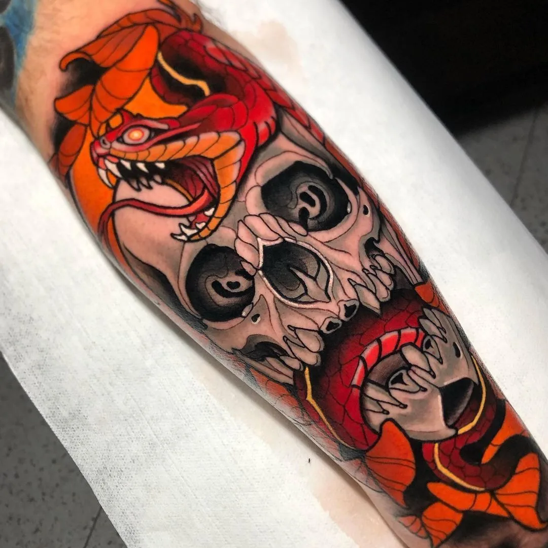 tatuaggio neotrad, tatuaggi neotrad
