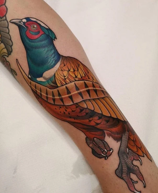 Traditional Bird tattoo on Forearm