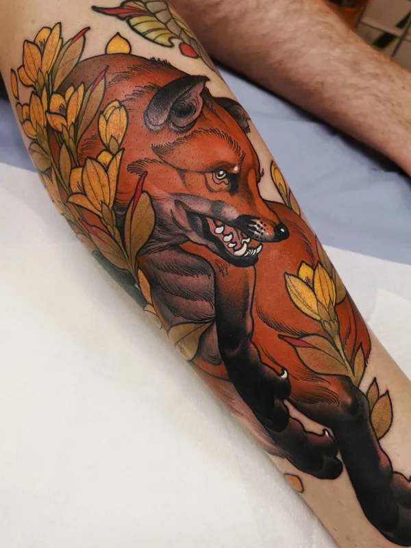 color neo traditional 纹身 在 forearm #40830 | 纹身师 Sneakymitch