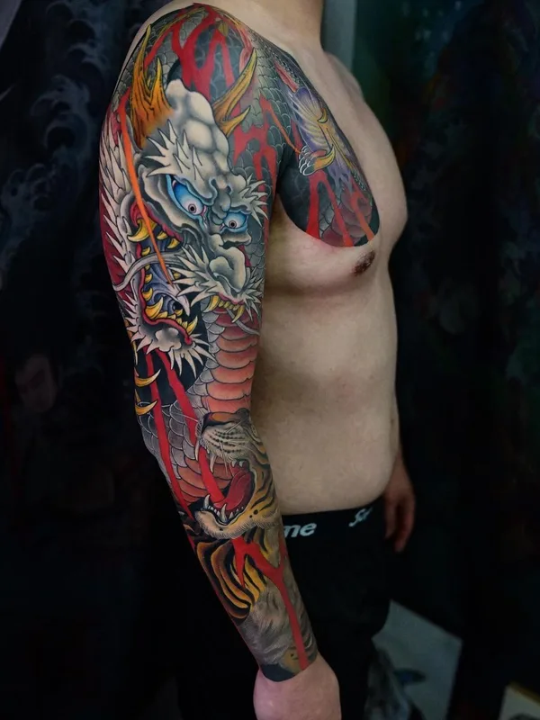 male color japanese 타투 부위 full sleeve #40847 | 타투이스트 Outlawink Sen