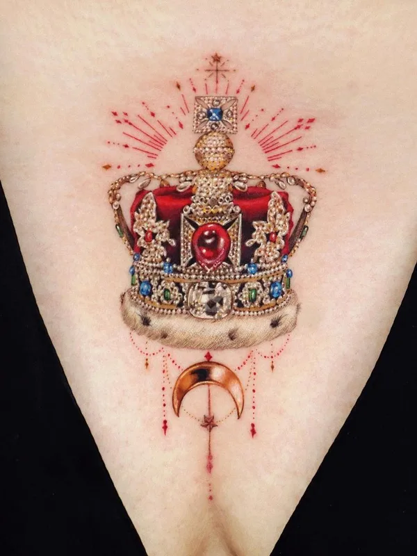 female color realism 타투 부위 sternum #40921 | 타투이스트 Yeriel Tattoo
