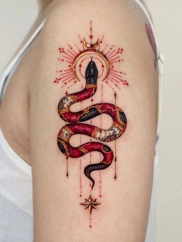 female color ornamental 타투 부위 upper arm #40918 | 타투이스트 Yeriel Tattoo