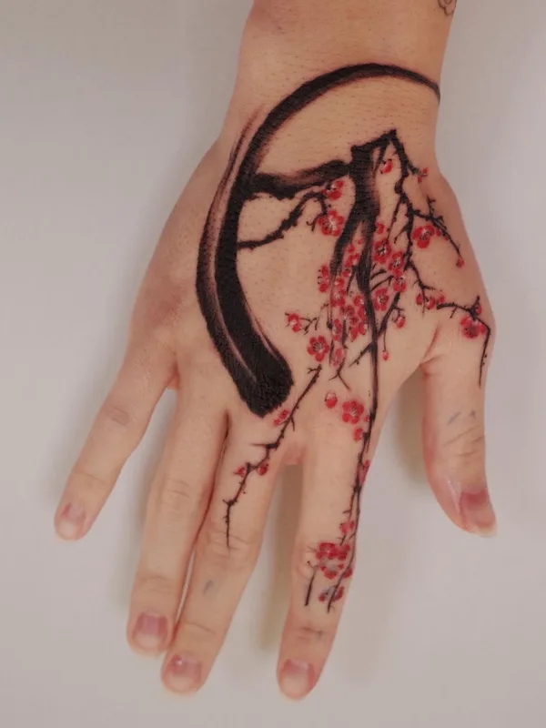 color japanese 타투 부위 back of hand #55430 | 타투이스트 Arirang