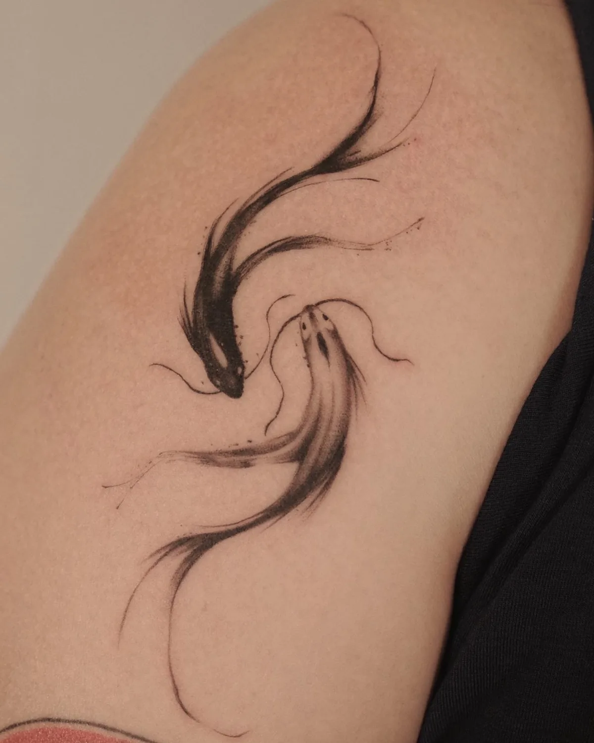 Tattoo in Korean painting style