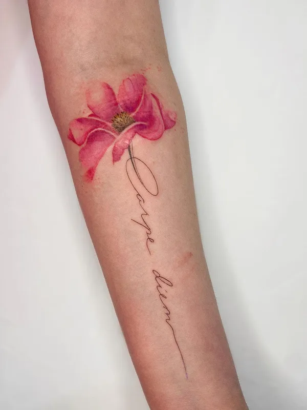 color watercolor татуировка на forearm #55485 | Тату мастер Юлия Арбузова