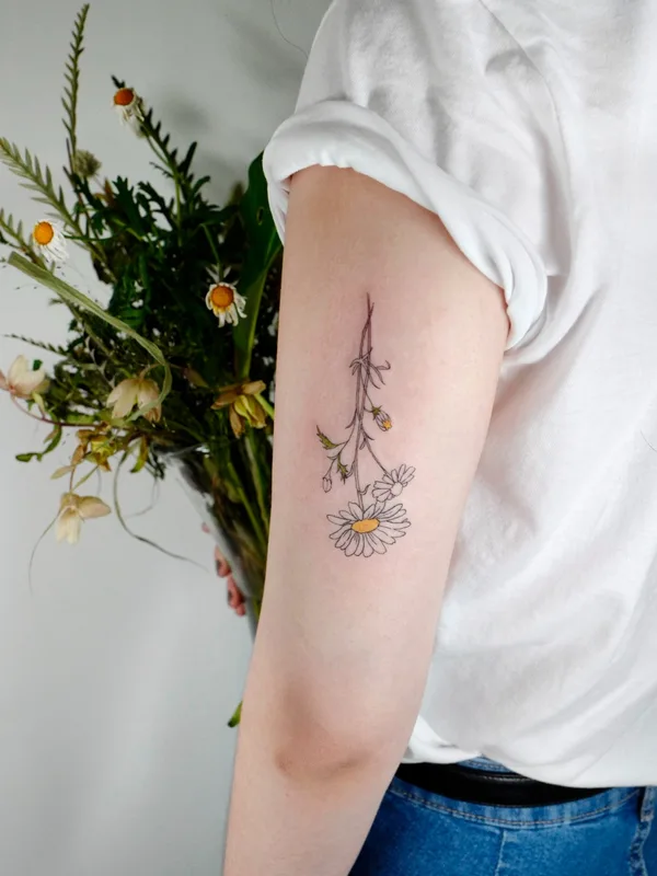 female color fineline 타투 부위 forearm #55577 | 타투이스트 Joo Joo