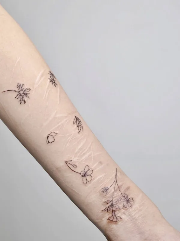 black fineline 타투 부위 forearm #55572 | 타투이스트 Joo Joo